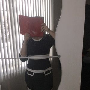 Amelia Sz 8 Black and White midi dress